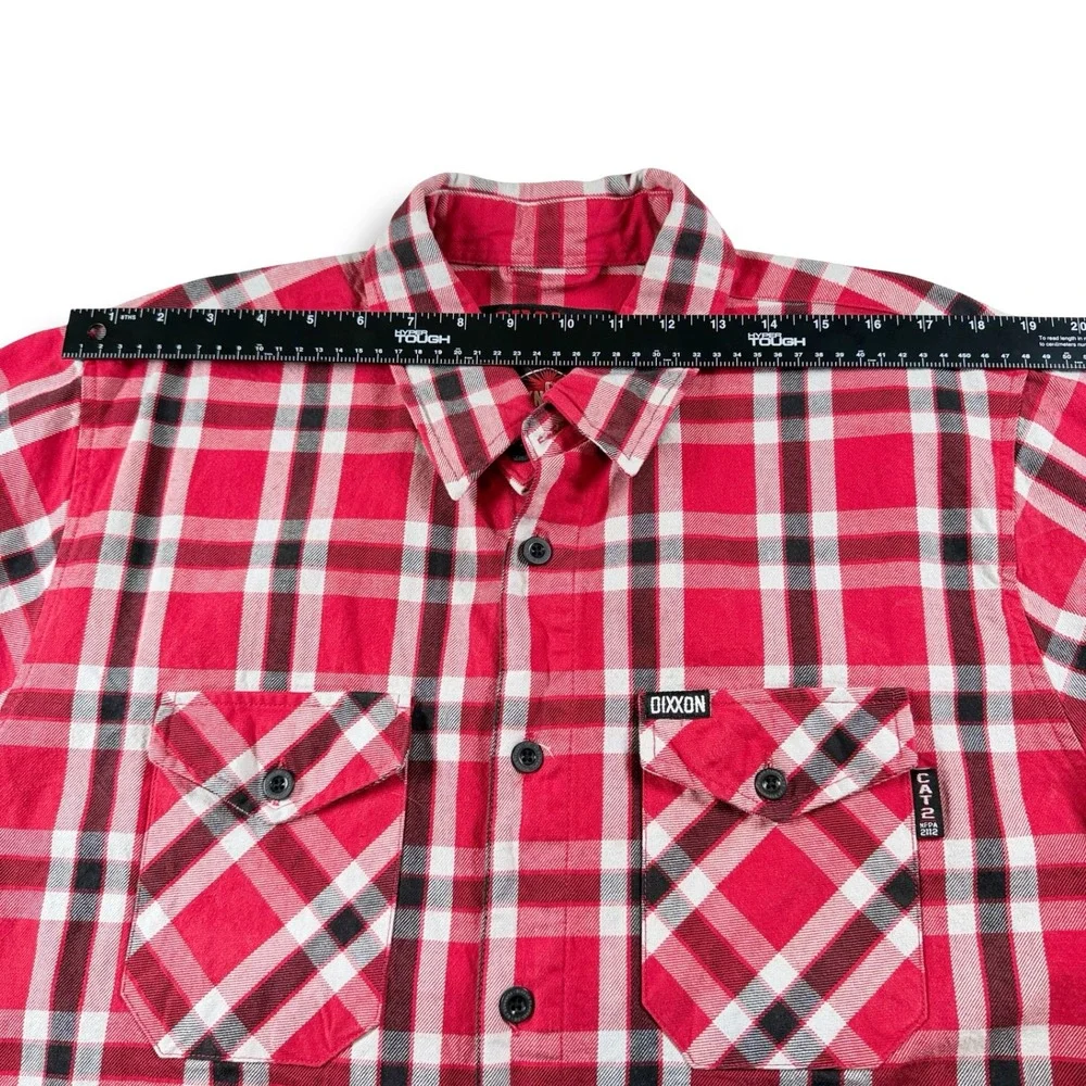 Dixxon Flannel Co Furnace FR Red Plaid Flame Resistant Shirt Mens XL CAT 2 NFPA